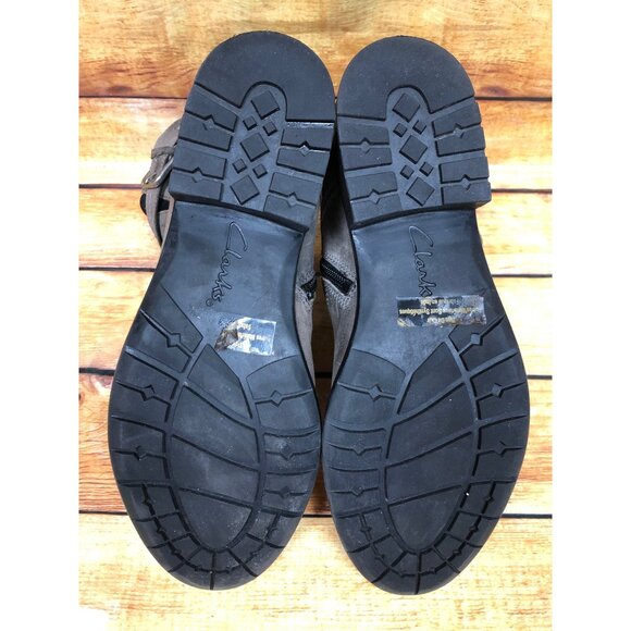 Clarks Bendables Plaza Terrier Brown Leather Boots Womens 7.5 M (s6b) - Picture 7 of 10